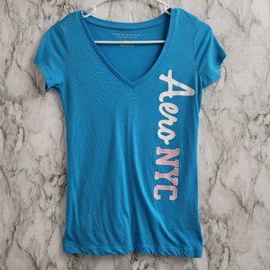 💕 Aeropostale Blue Tee Size Small